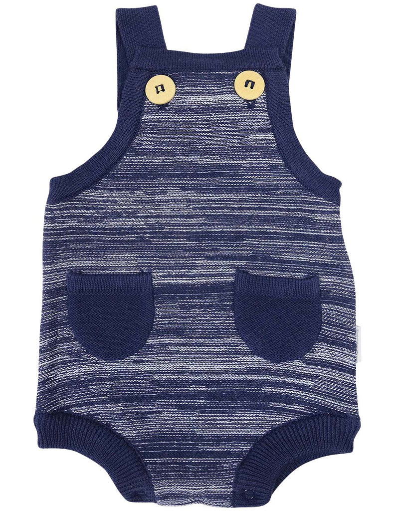 B1217N Knit Fleck Sunsuit-All In Ones-Korango_Australia-Kids_Fashion-Children's_Wear