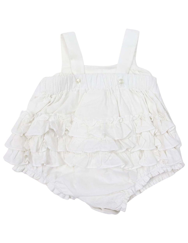 C1204W Rosette Sunsuit-All In Ones-Korango_Australia-Kids_Fashion-Children's_Wear