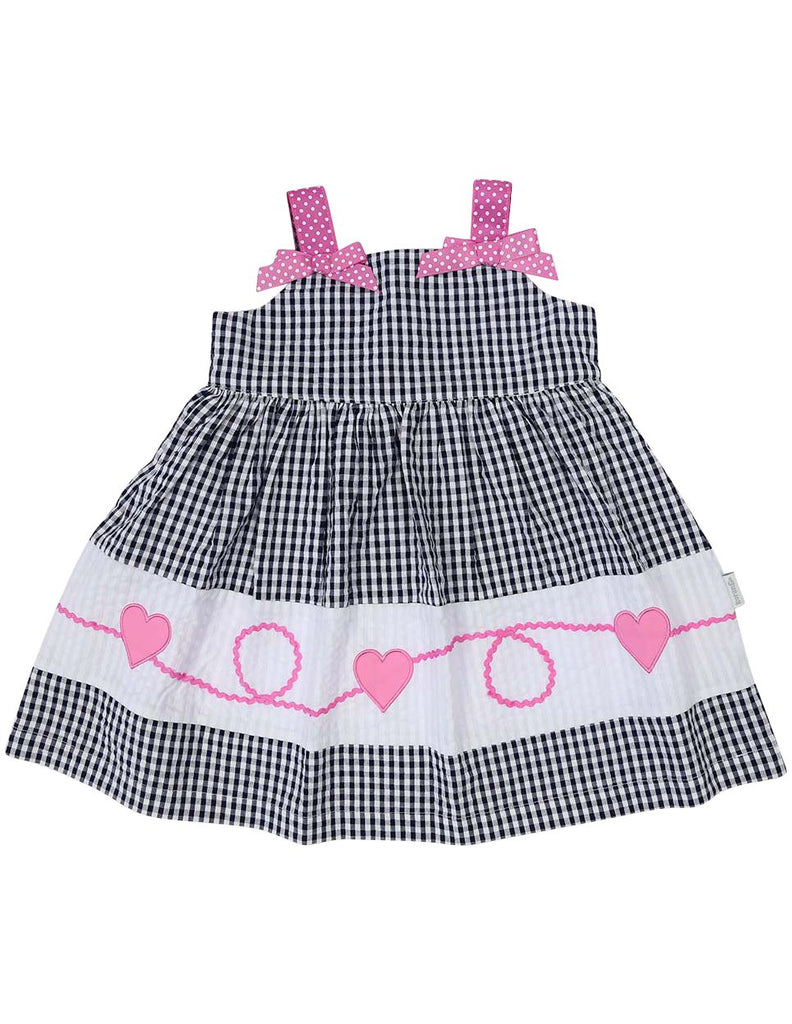 A1216N Seersucker Heart Dress-Dress-Korango_Australia-Kids_Fashion-Children's_Wear