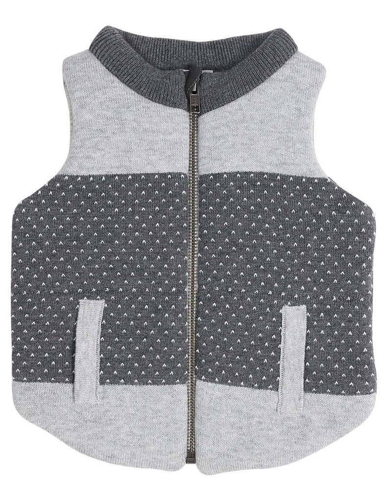 A1302G Tiger Padded Knit Vest