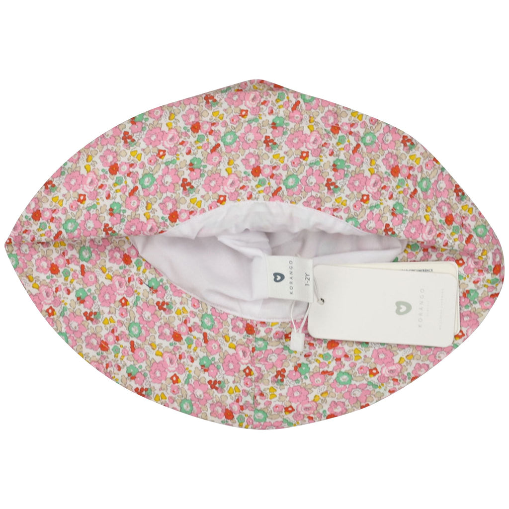 C1414P Classic Floral Floral Sun Hat