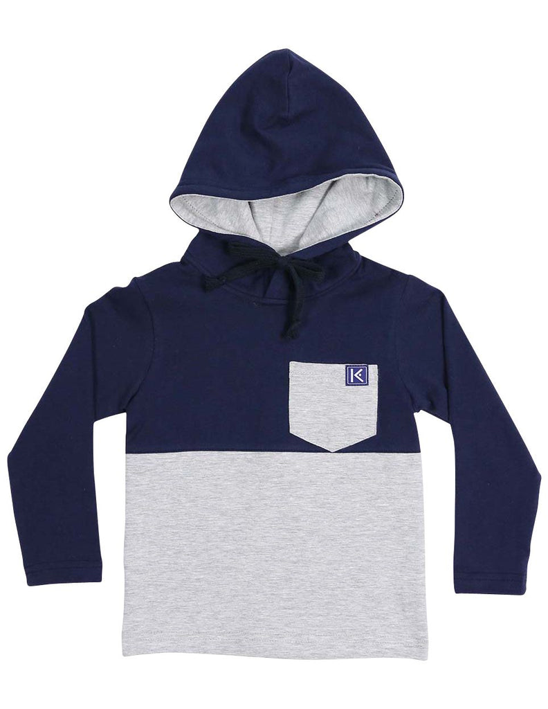 A1329N City Long Sleeve Hooded Pocket Tee
