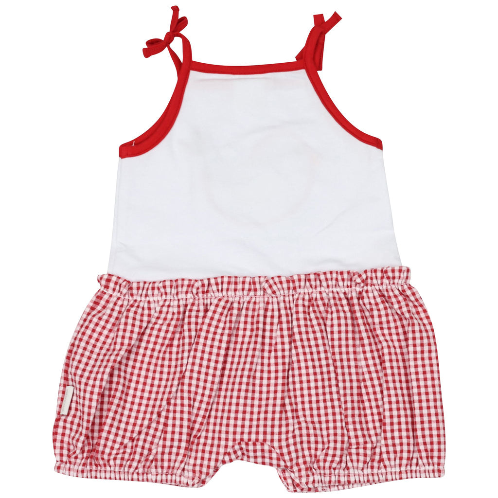 B1421R Chirpy Bird Playsuit with Applique