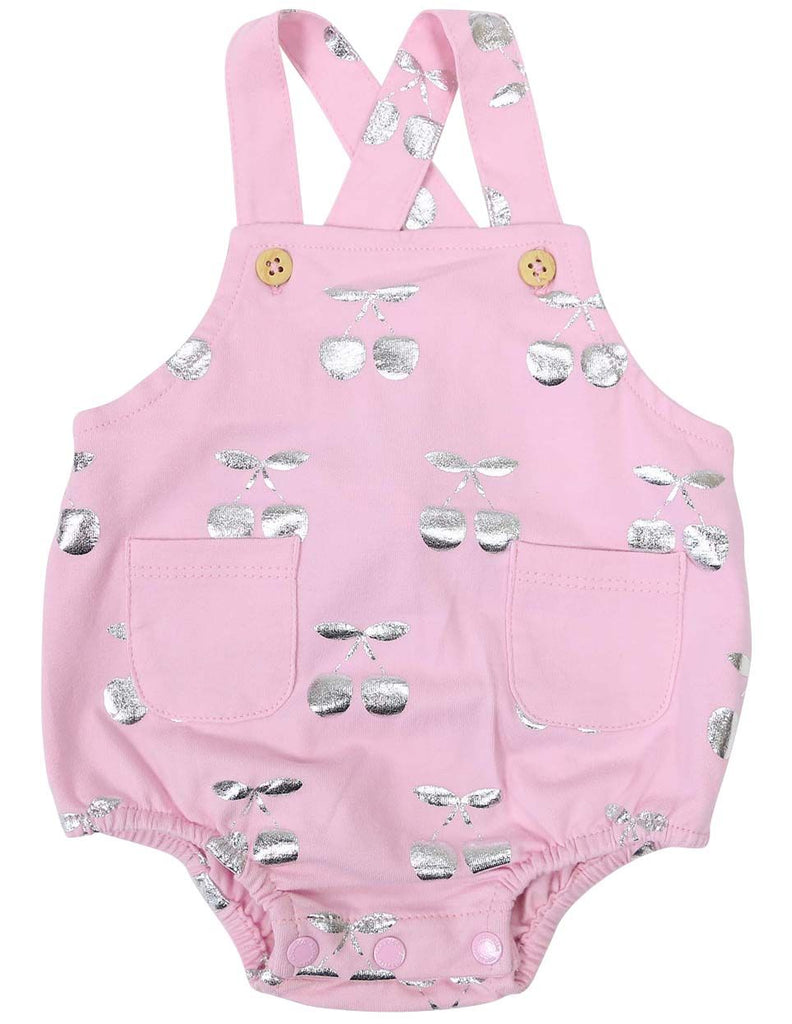 B1209P Cherry Sunsuit-All In Ones-Korango_Australia-Kids_Fashion-Children's_Wear