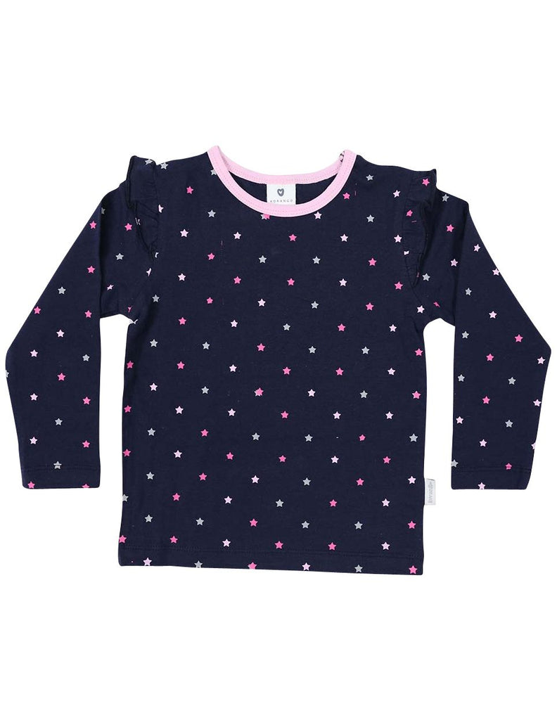 A1333N Stars Long Sleeve Star Print Tee