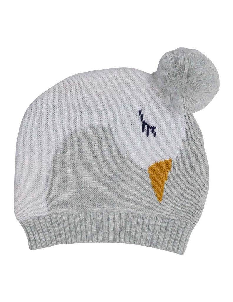 B13015G Swan Princess Swan Princess Knit Beanie with Pom Pom