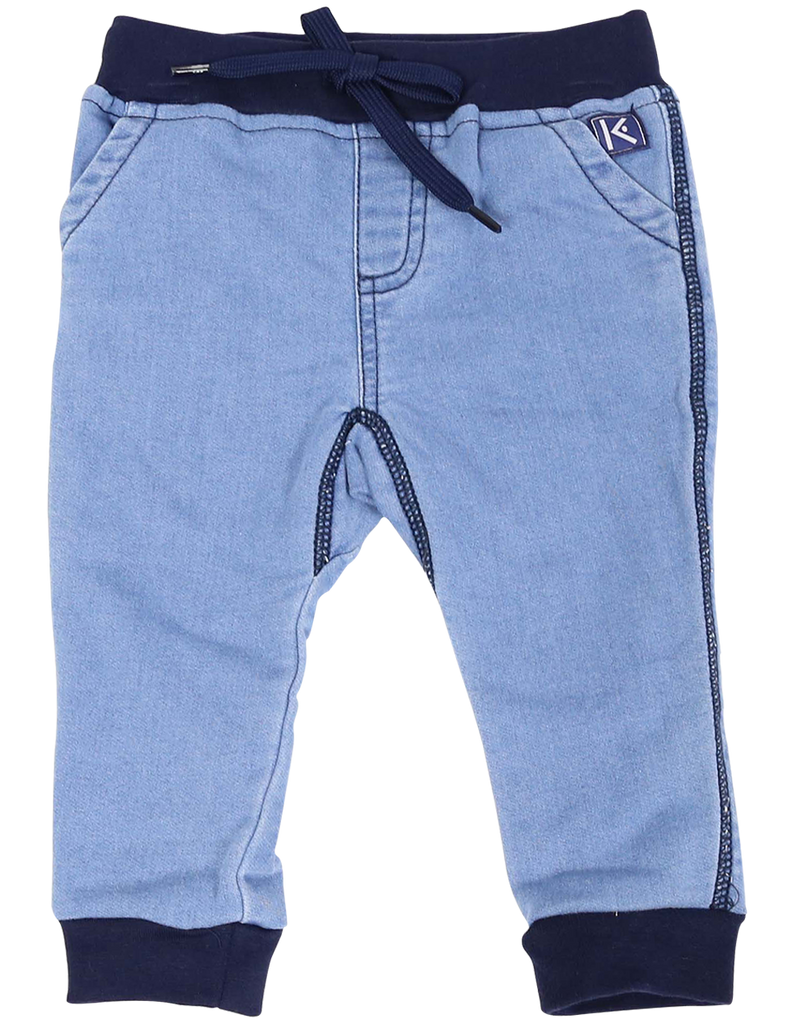 A1104D Over the Moon Denim Knit Leggings-Pants & Shorts-Korango_Australia-Kids_Fashion-Children's_Wear