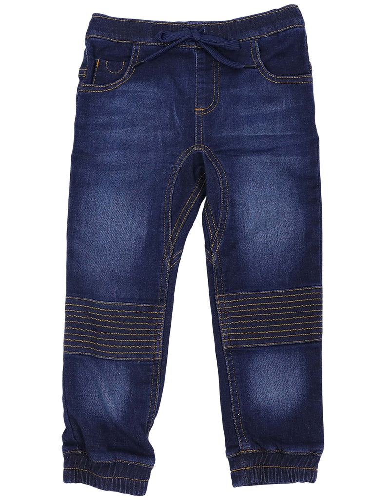 A1120 Bear in There Denim Knit Pant-Pants & Shorts-Korango_Australia-Kids_Fashion-Children's_Wear