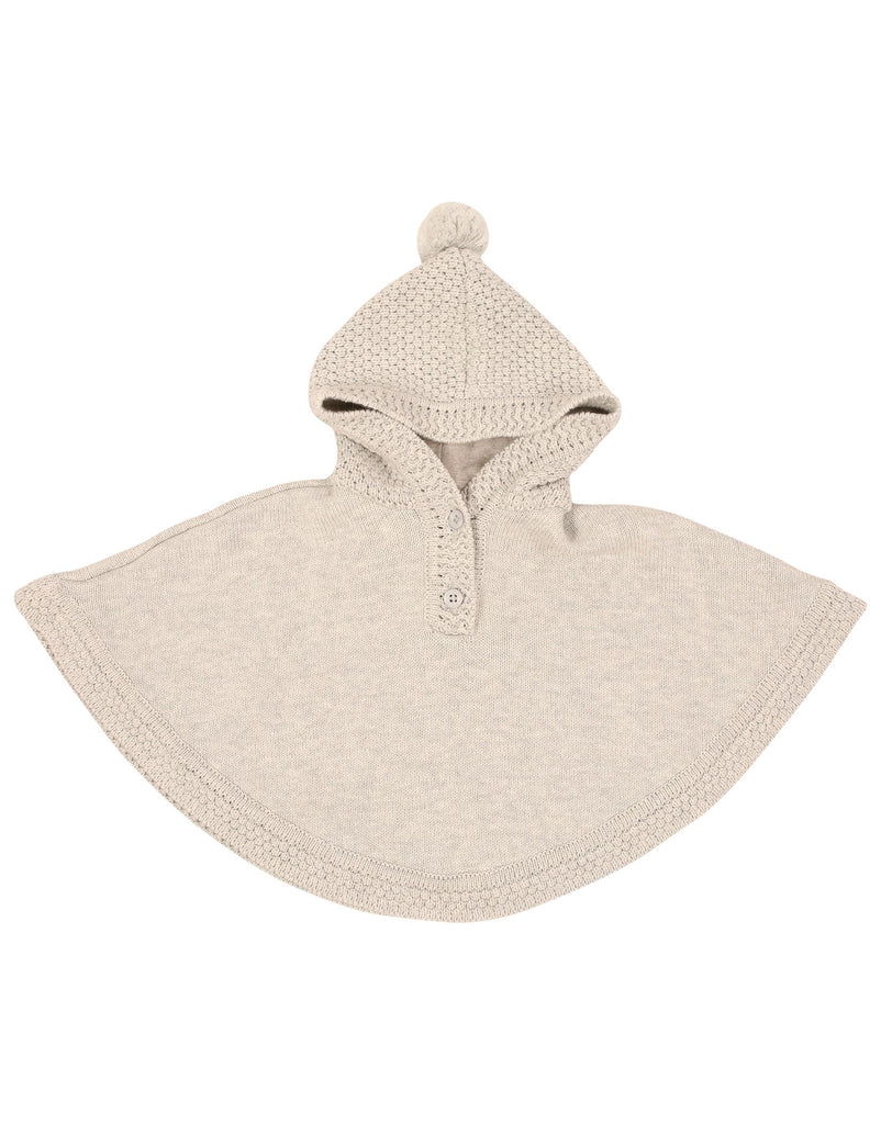 B1113 Little Fawn Poncho-Cardigans/Jackets/Sweaters-Korango_Australia-Kids_Fashion-Children's_Wear