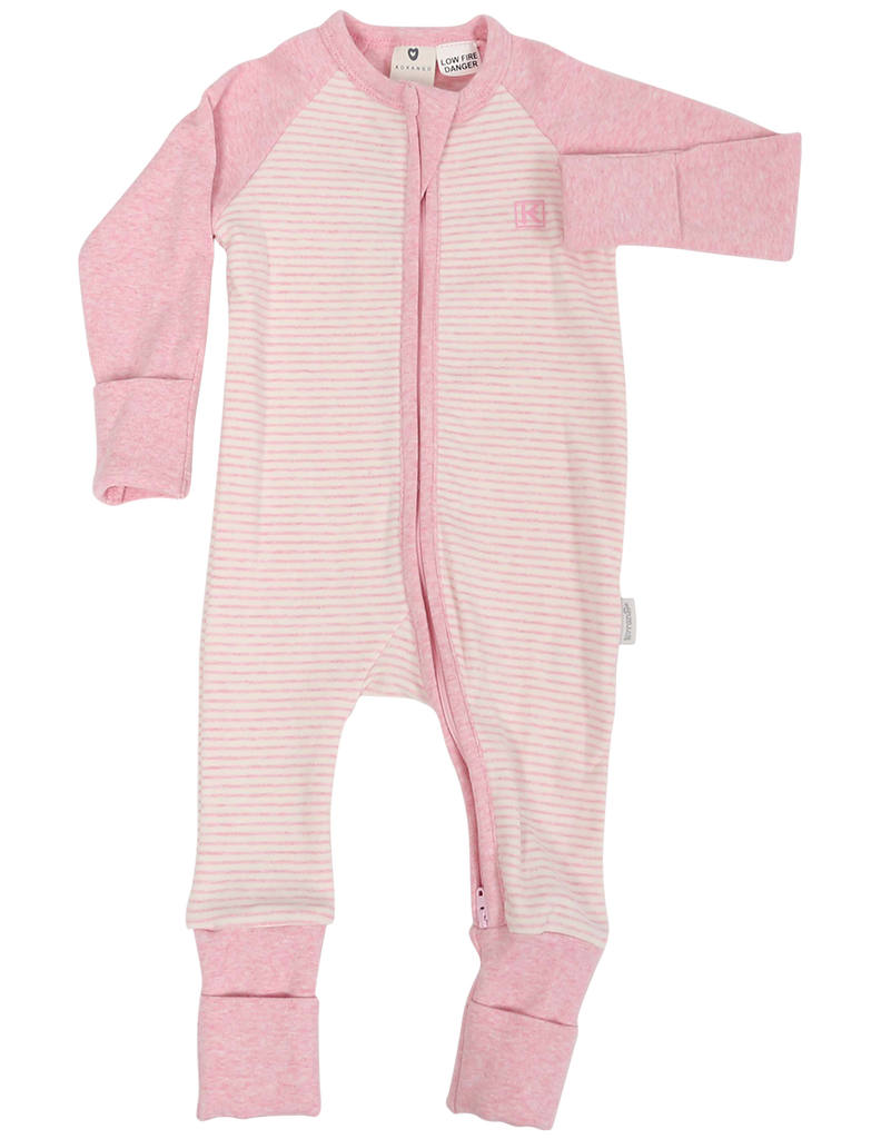 B1126 Panda Zip Romper-All in Ones-Korango_Australia-Kids_Fashion-Children's_Wear