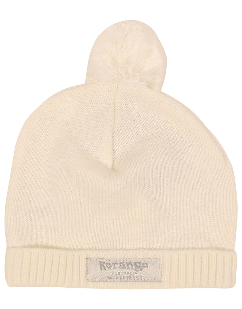B1130W Panda Knit Beanie-Accessories-Korango_Australia-Kids_Fashion-Children's_Wear