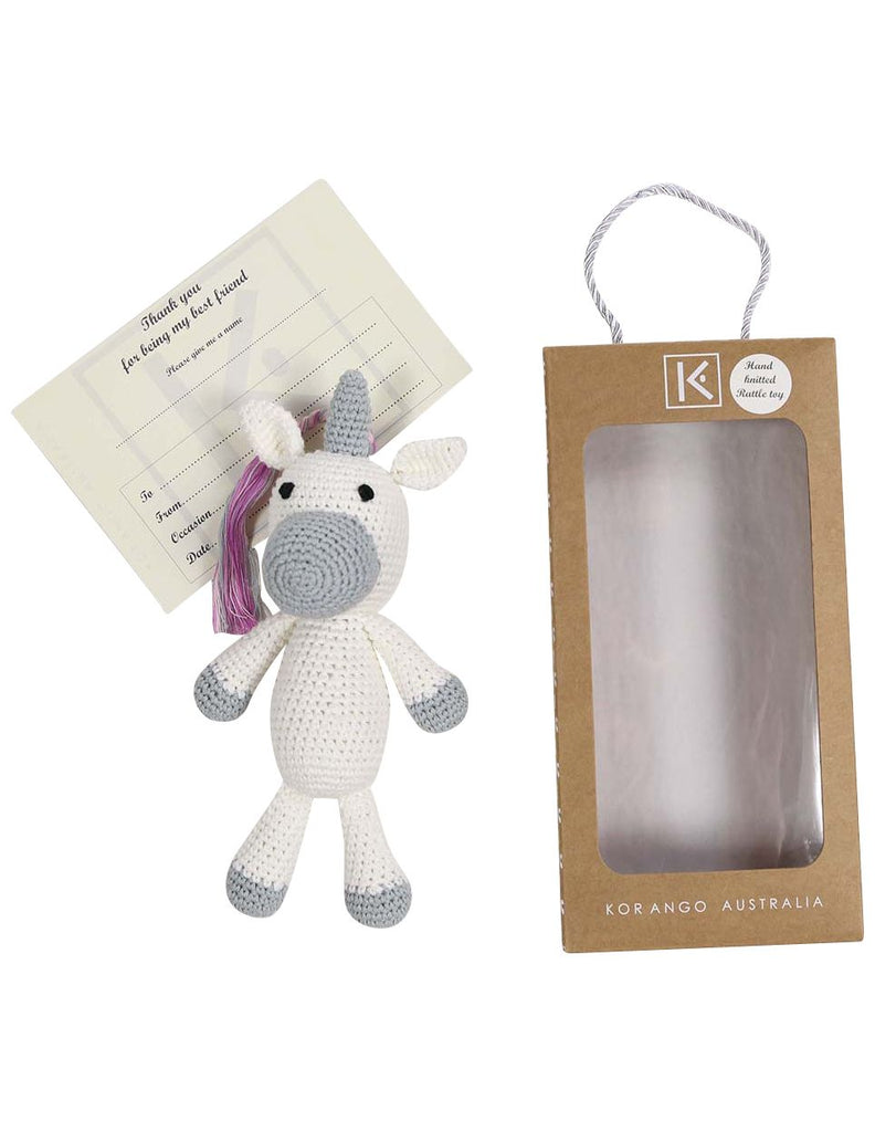 B13029U Essentials Unicorn Hand Crocheted Toy