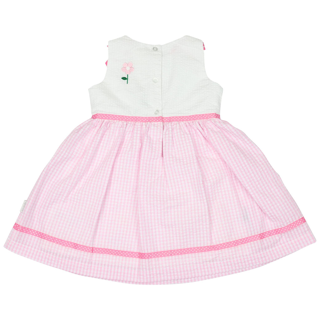 A1440P Flower Seersucker Dress