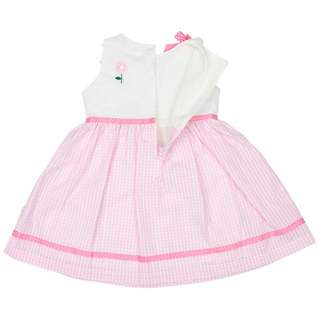 A1440P Flower Seersucker Dress