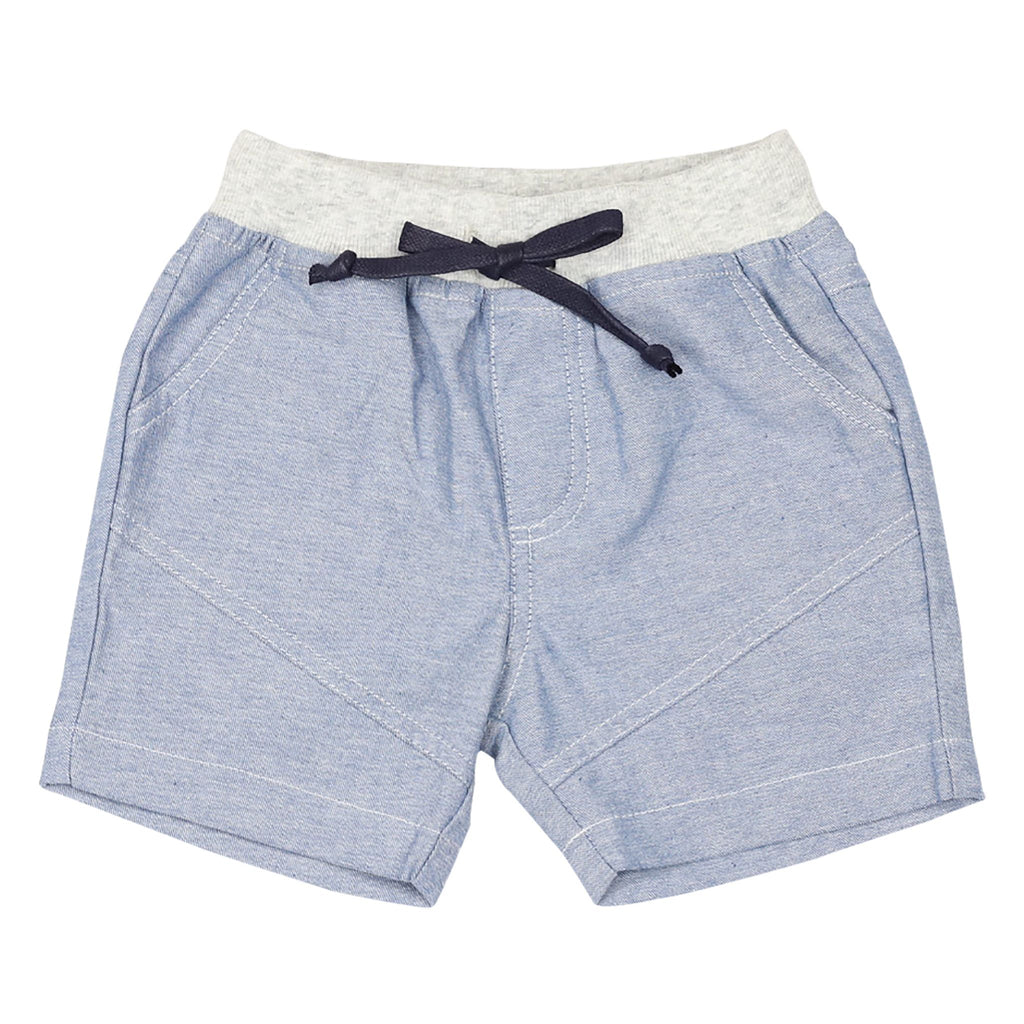 B1416L Whale Chambray shorts