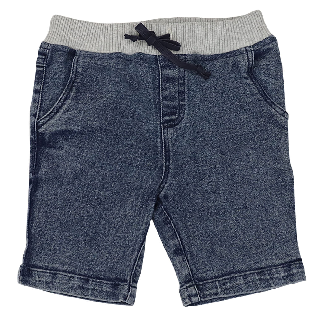 A1418L Into Space Denim Look Shorts