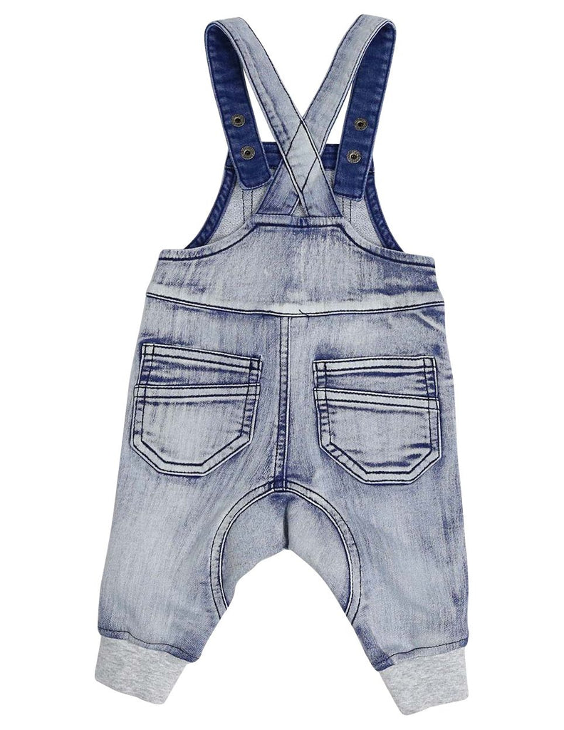 A1305L Tiger Denim Knit Overall