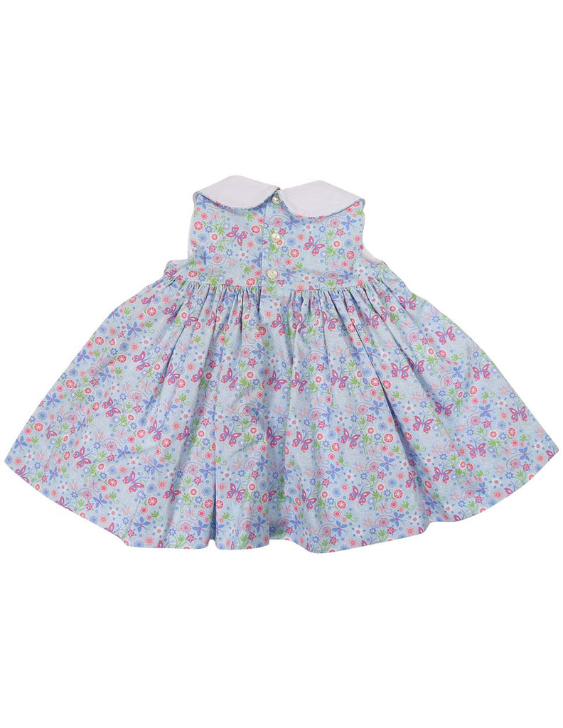 C1234B Floral Collared Dress-Dress-Korango_Australia-Kids_Fashion-Children's_Wear