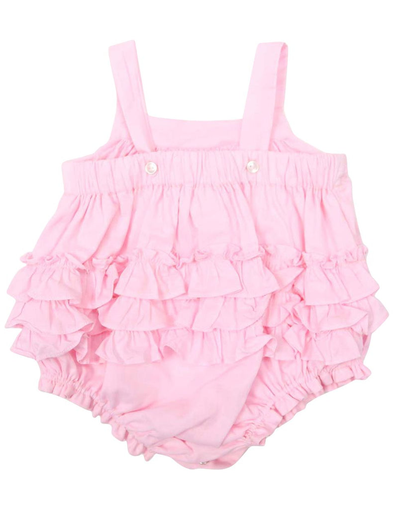 C1204P Rosette Sunsuit-All In Ones-Korango_Australia-Kids_Fashion-Children's_Wear