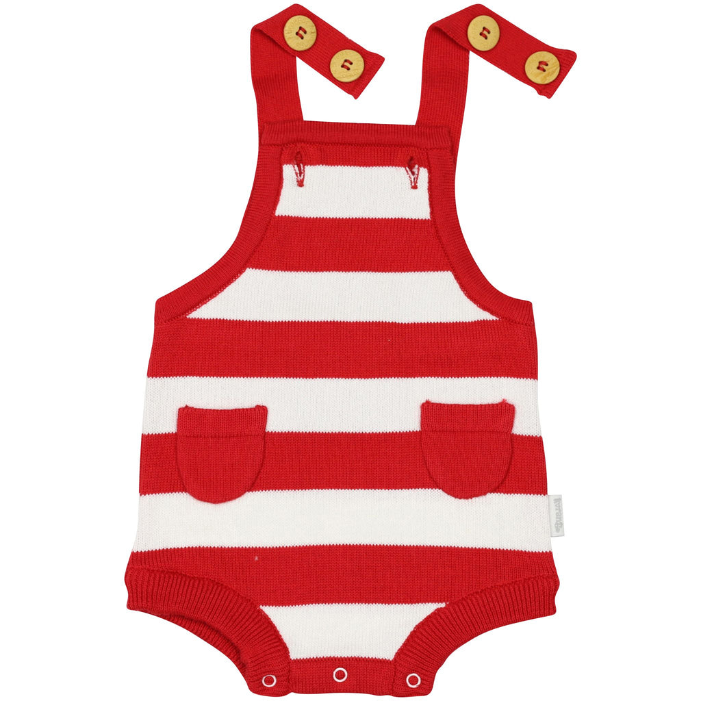 B1425R Chirpy Bird Knit Sunsuit