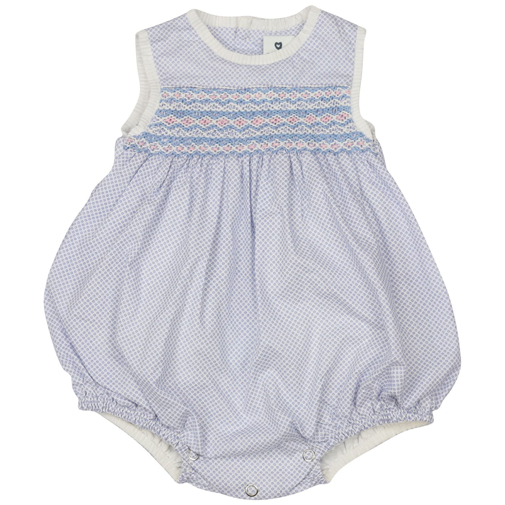 C1402B Summer Style Classic Smocked Sunsuit