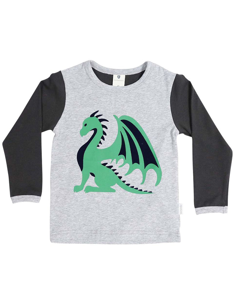 A1316G Dragon Long Sleeve Dargon Print Tee