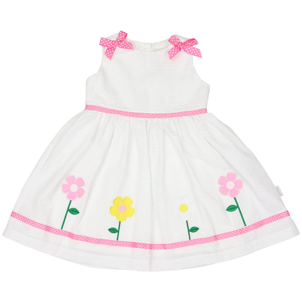 A1440W Flower Seersucker Dress
