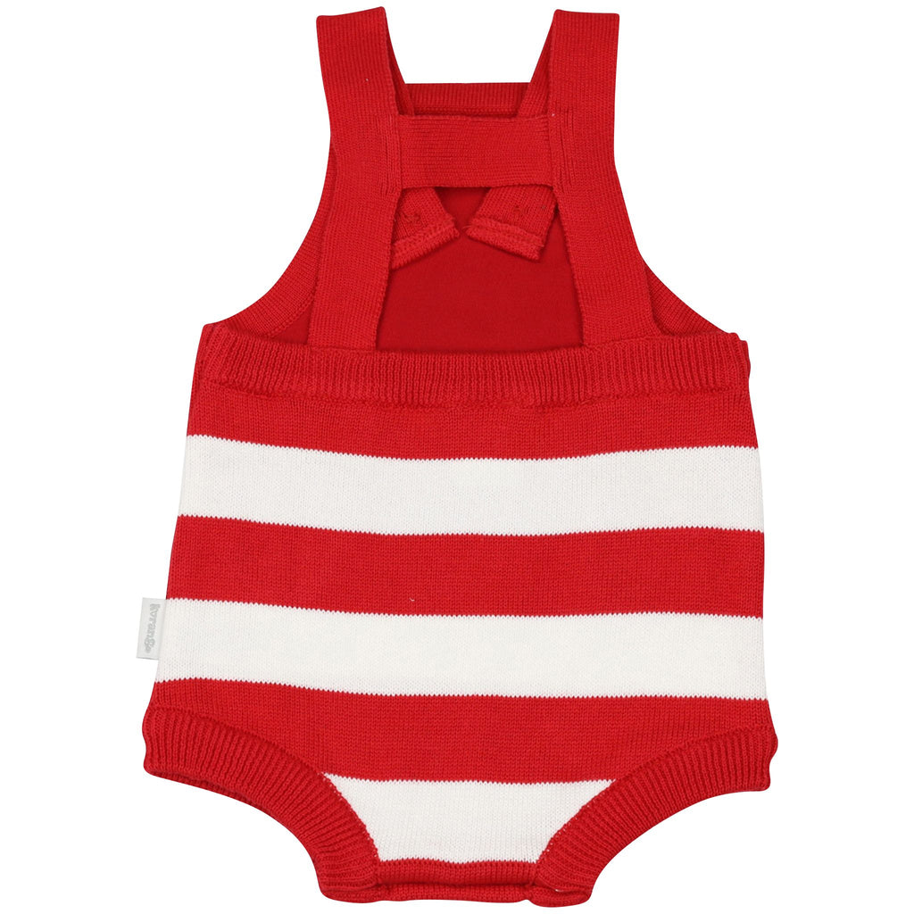 B1425R Chirpy Bird Knit Sunsuit