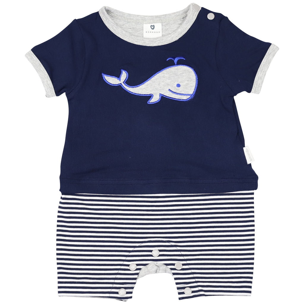 B1414N Whale S/S Romper