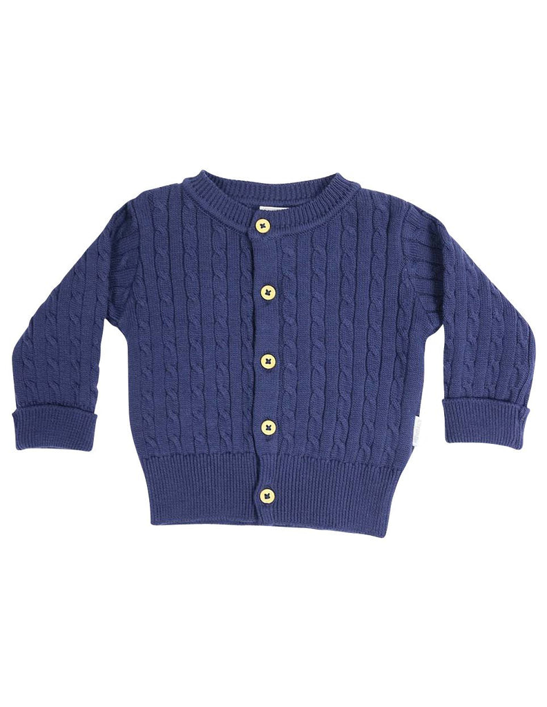C13021N Classique Boy Cable Knit Cardigan