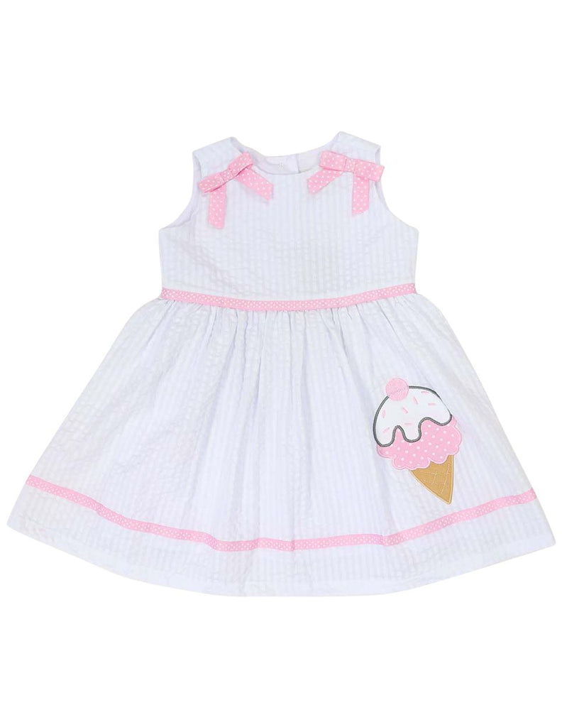 A1212W Seersucker Ice Cream Dress-Dress-Korango_Australia-Kids_Fashion-Children's_Wear