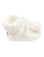 B1132W Booties Pom Pom Bootie-Accessories-Korango_Australia-Kids_Fashion-Children's_Wear