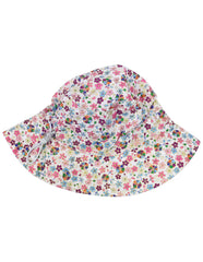 A1229P Floral Hat-Accessories-Korango_Australia-Kids_Fashion-Children's_Wear