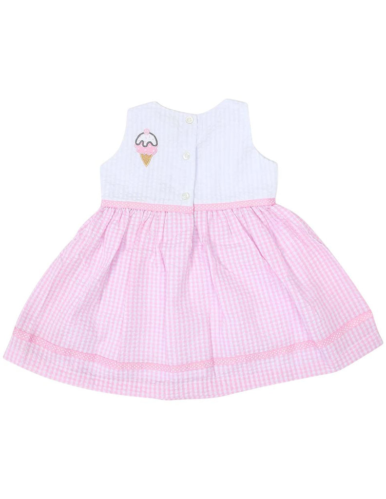 A1212P Seersucker Ice Cream Dress-Dress-Korango_Australia-Kids_Fashion-Children's_Wear