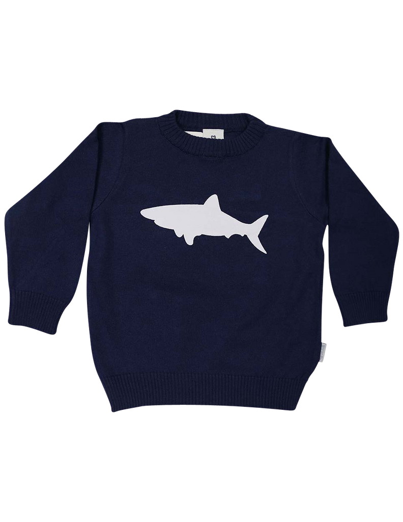 A1220N Shark Sweater-Cardigans/Jackets/Sweaters-Korango_Australia-Kids_Fashion-Children's_Wear