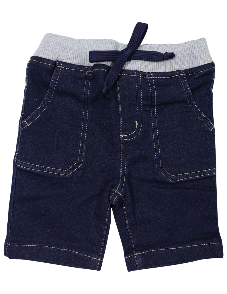 A1224D Denim Knit Short-Pants & Shorts-Korango_Australia-Kids_Fashion-Children's_Wear