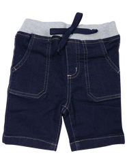 A1224D Denim Knit Short-Pants & Shorts-Korango_Australia-Kids_Fashion-Children's_Wear