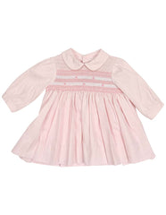 C13003P  Timeless Hand Smocked/Embroidered Cotton Twill Dress
