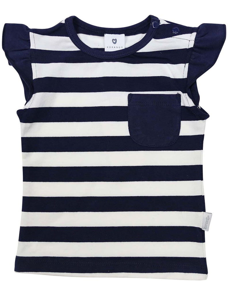 A1236N Striped Pocket Tee-Tops-Korango_Australia-Kids_Fashion-Children's_Wear