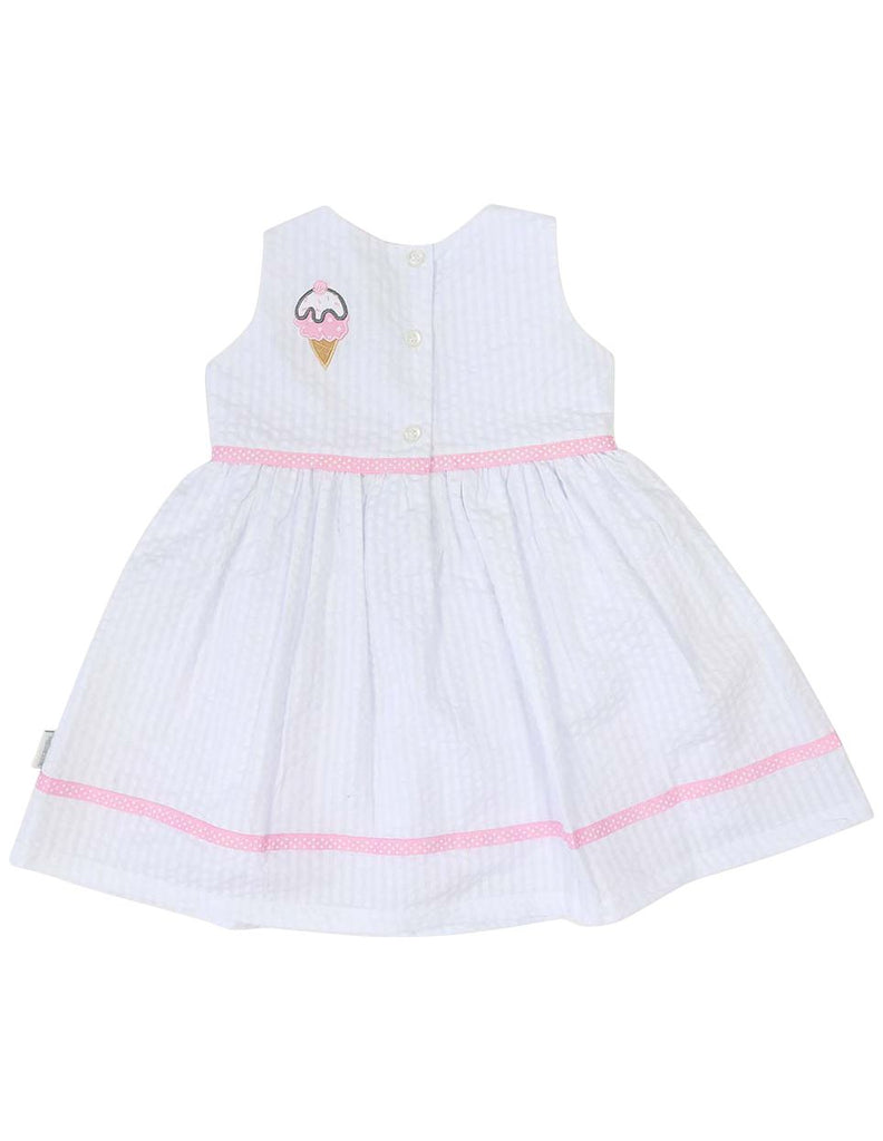 A1212W Seersucker Ice Cream Dress-Dress-Korango_Australia-Kids_Fashion-Children's_Wear