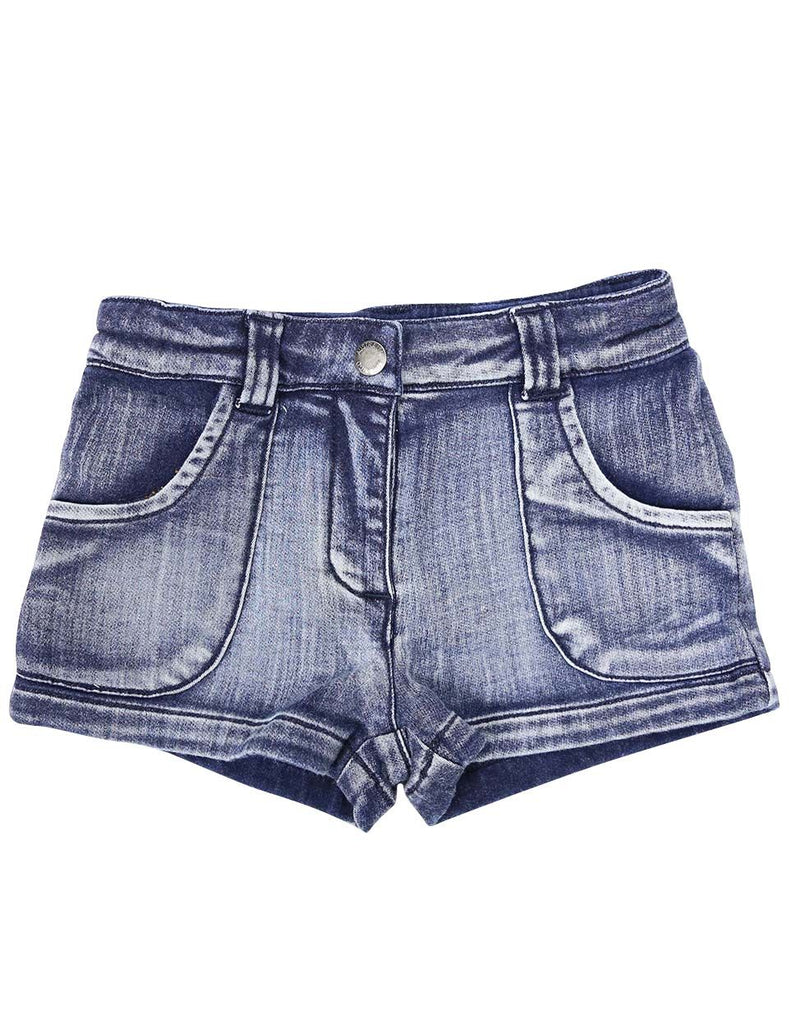 A1228L Denim Knit Short-Pants & Shorts-Korango_Australia-Kids_Fashion-Children's_Wear