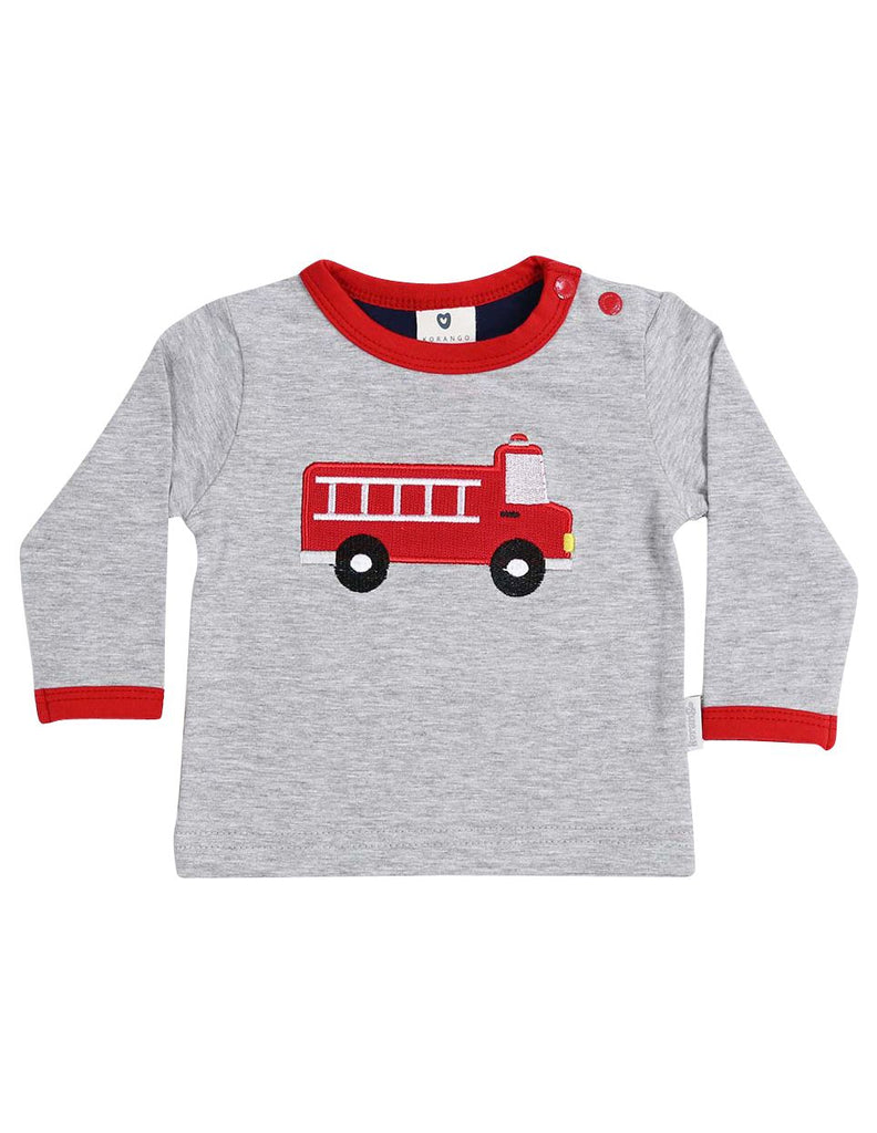 C13009G  Fire Truck Top with Applique