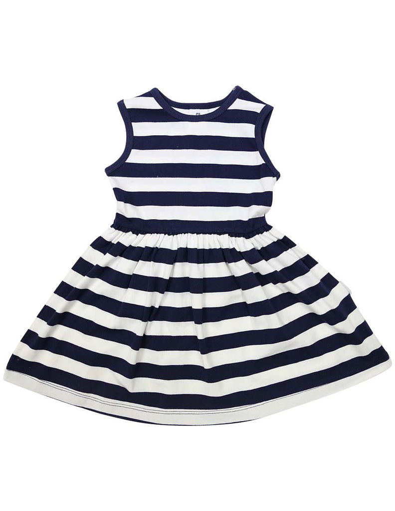 A1240N Striped Cotton Dress-Dress-Korango_Australia-Kids_Fashion-Children's_Wear