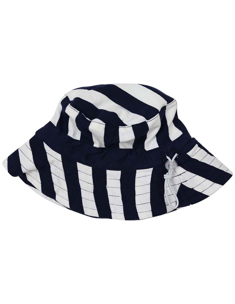 A1241N Striped Cotton Sun Hat-Accessories-Korango_Australia-Kids_Fashion-Children's_Wear