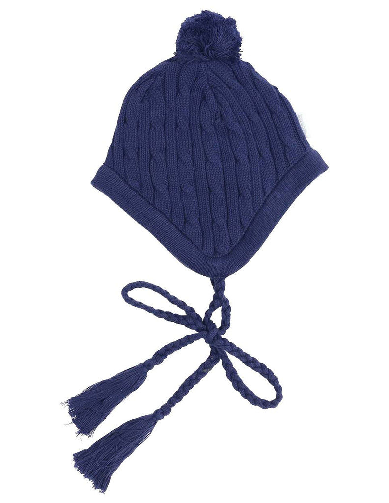 A1338N Stars Lined Cable Knit Beanie