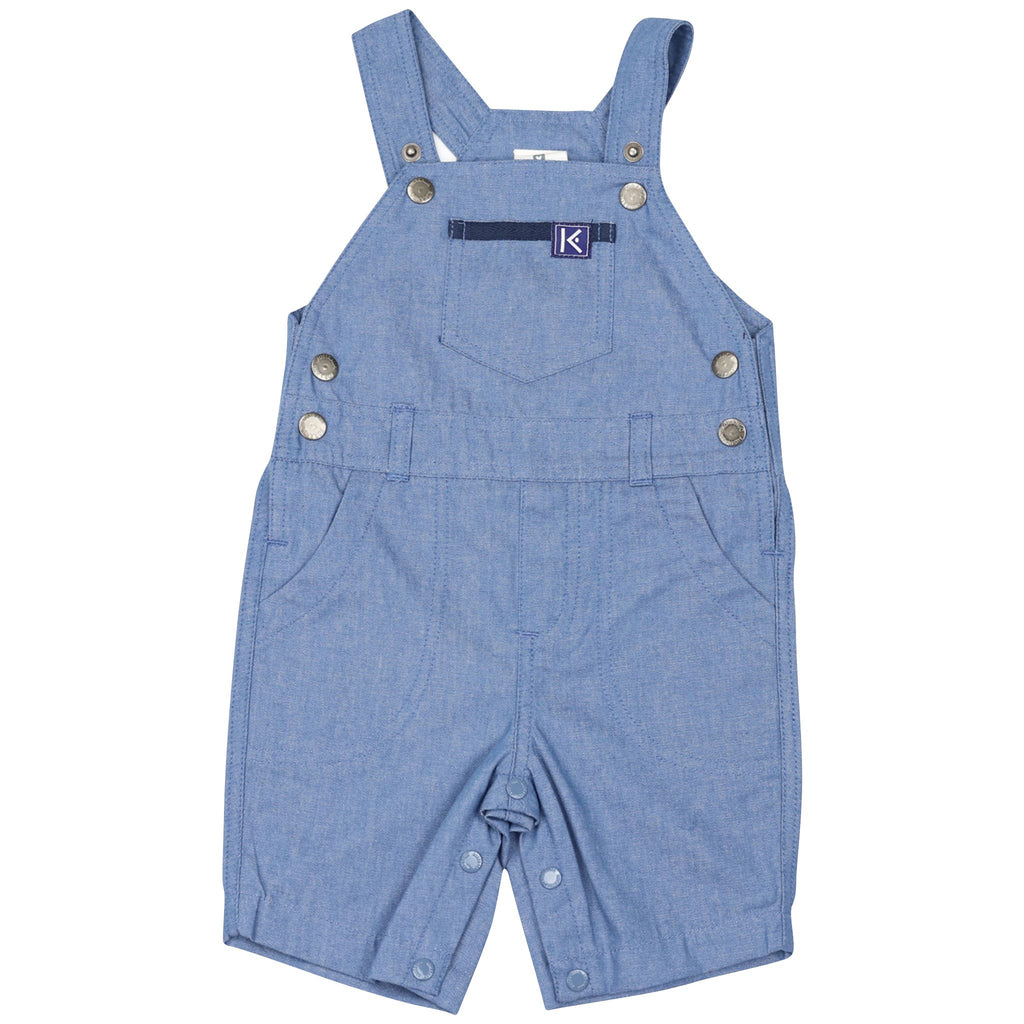 B1418C Whale Chambray overalls