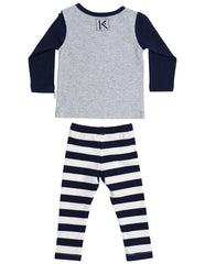 A1362G Sleepwear Cotton Pyjamas Long Sleeve Tee and Pant Unicorn