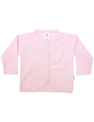 C1203P Rosette Cardigan-Cardigans/Jackets/Sweaters-Korango_Australia-Kids_Fashion-Children's_Wear