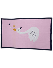 B13017P Swan Princess Swan Princess Knit Blanket (100cm x 80cm)
