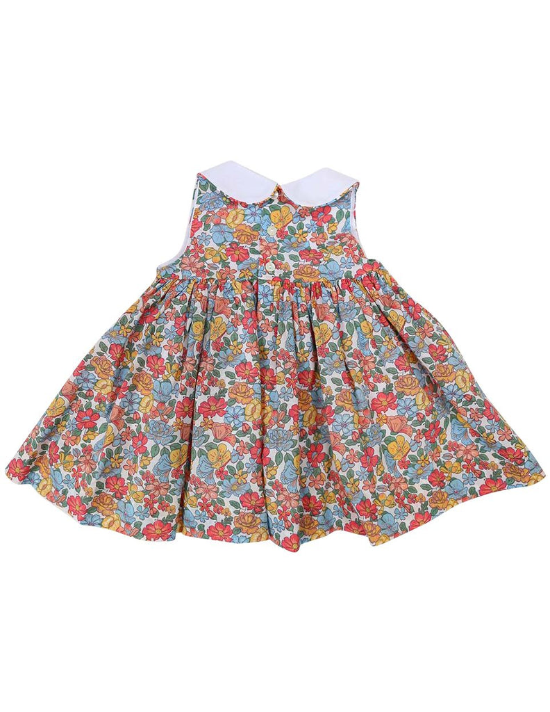 C1234P Floral Collared Dress-Dress-Korango_Australia-Kids_Fashion-Children's_Wear